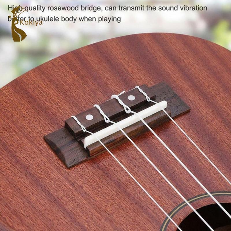 Cầu có rãnh và gỗ hồng yên ngựa để thay thế đàn Ukulele đàn Guitar
