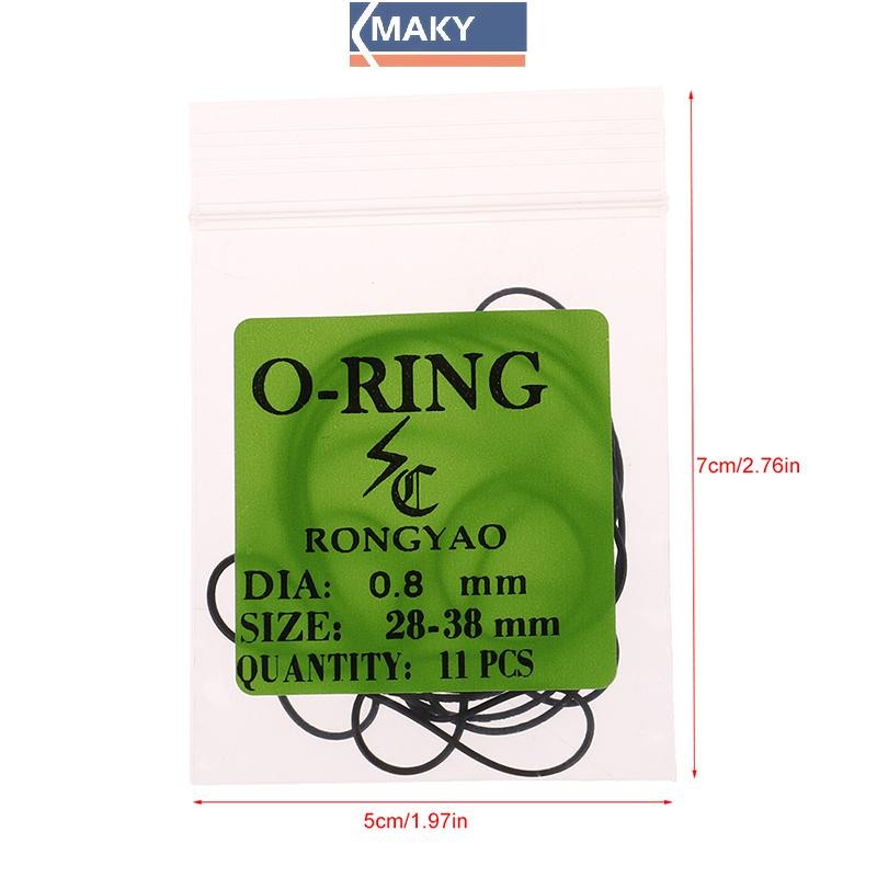 Onetimingcool 1Pack 0.5 / 0.6 / 0.7 / 0.8MM Đồng hồ O-Ring Cao su chống nước Mặt sau Đồng hồ Gioăng VN