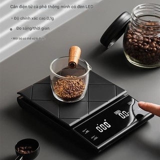 Cân Điện Tử Màn Hình Cảm Ứng LED 3kg/0.1g Chuyên Dụng Cho pha chế cà phê