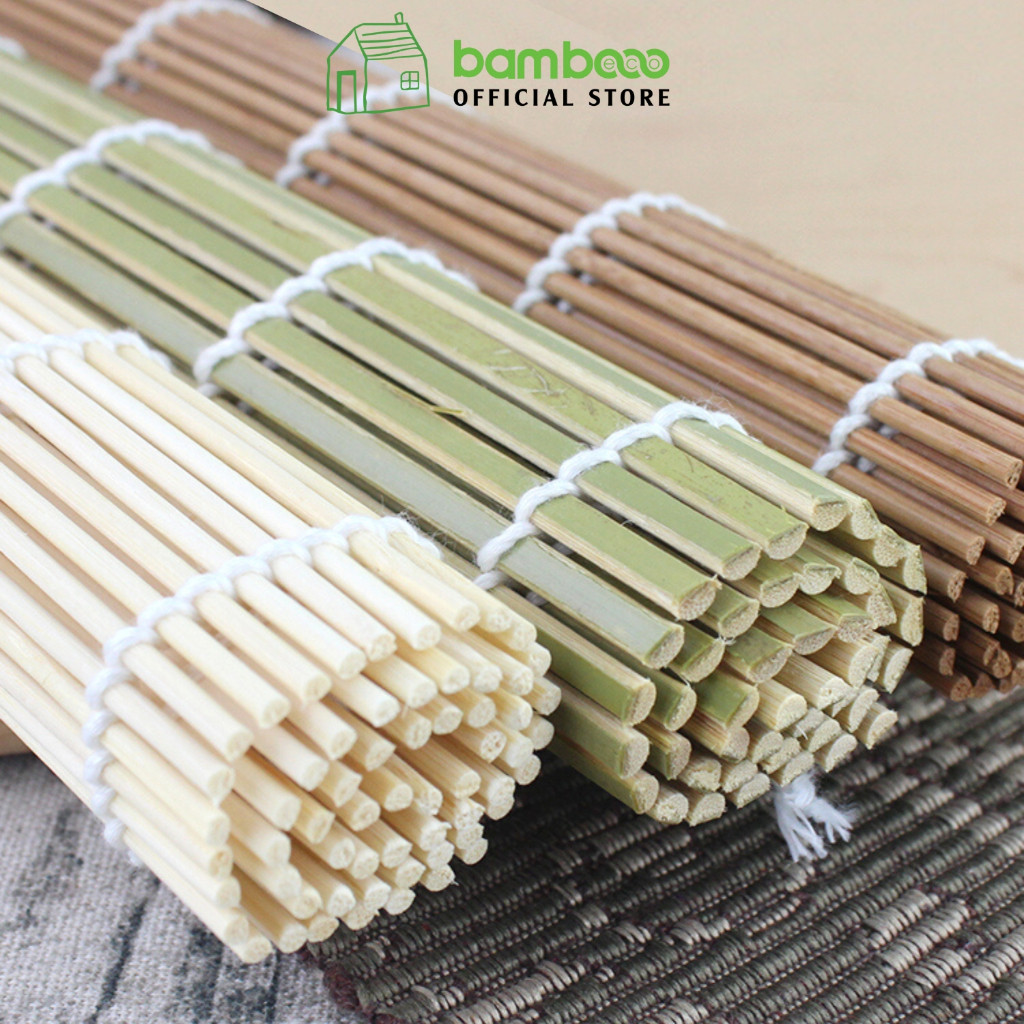 【COD】Dụng cụ cuộn cơm kimbap bằng tre cao cấp, thiết kế thông minh giúp cuộn chặt và đều, đảm bảo vệ sinh tuyệt đối