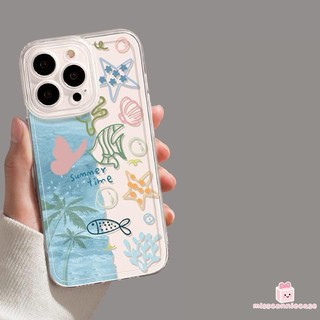 Ốp Lưng Cho Redmi 13C 14C A3 9 12 A1 13 10C 12C 10 9T 9 Note 14 13 10 12 11 Đại Dương Lãng Mạn Đầy Màu Sắc Tươi Cá Sao Dừa Cây Vòng Tay