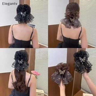 Egn Nơ Lưới Kẹp Tóc Phong Cách Công Chúa, Thanh Lịch, Phụ Kiện Tóc Sang Trọng