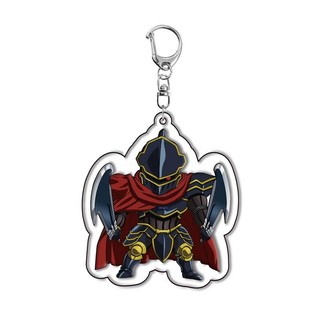 Anime Overlord Keychain Cartoon Figure Ainz Ooal Gown albedo Shalltear Bloodfallen Pendant Key Ring Bag Accessories Jewe