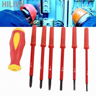Hilivn Tua vít thợ điện cách điện 7 Cái/bộ Độ bền cao cho độ xoắn tối đa Thoải mái tối đa