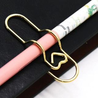 Kẹp cố định giấy HIGHVIEWLS, Kẹp giấy kim loại DIY, Vé đa chức năng Hình trái tim Mô hình tình yêu Trang Thẻ Đồ dùng học tập Phụ kiện