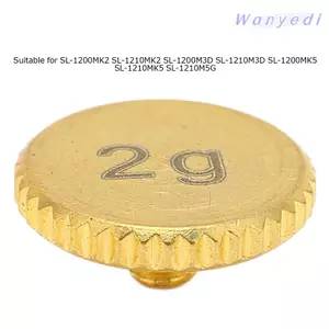 WANYEDI Cartridge Stylus Phono Đối trọng, Trọng lượng bàn xoay chắc chắn và chắc chắn bằng nhôm mạ vàng, Trọng lượng vỏ đầu cho các mẫu SL-1200 SL1210 cho bàn xoay Vinyl