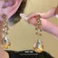 Kim Cương Hình Chữ V Hoa Bông Tai Bộ Vòng Cổ Phong Cách Cung Điện Retro Xương Đòn Dây Chuyền Ánh Sáng Sang Trọng Cao Cấp Vòng Cổ Nữ 2026-6-11