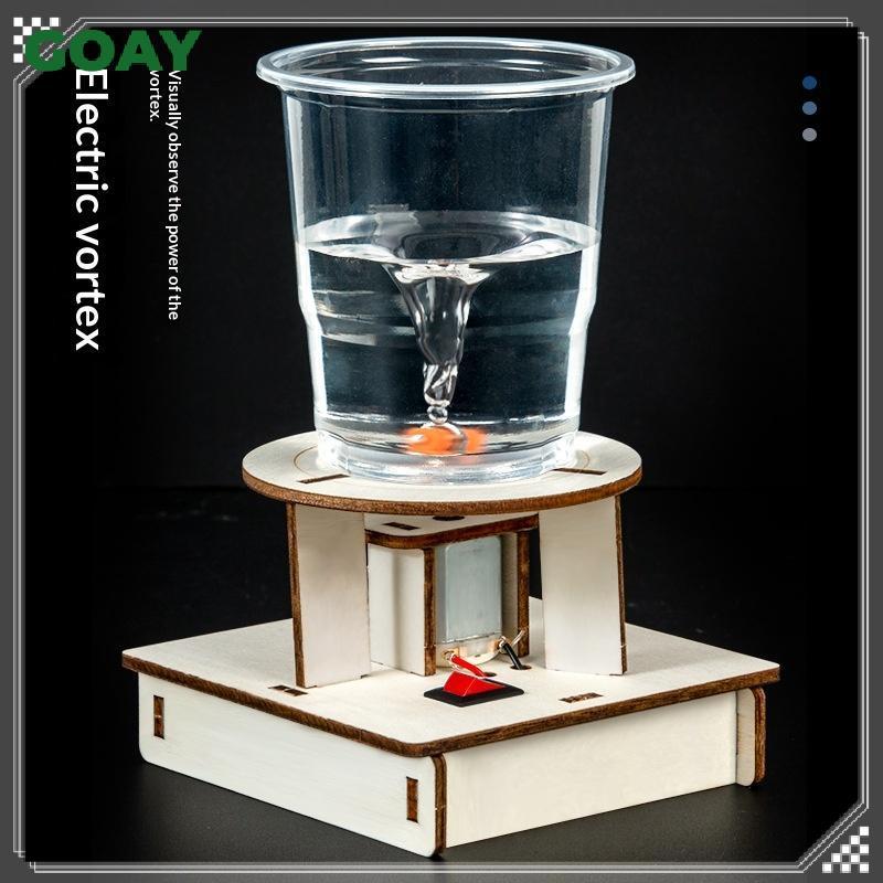 GOAY 1 Bộ Đồ Chơi Khoa Học Điện DIY Nước Lốc Xoáy Máy Làm Câu Đố Bằng Gỗ Mới Lạ Khoa Học Thí Nghiệm Dự Án Quà Tặng Cho Trẻ Em VN