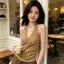 Áo Vest ren dây sọc cổ điển kiểu Mỹ mùa hè phong cách mới Pure Desire Style Hot Girl Slim-Fit Sli