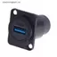 VFZ D loại Kim loại USB Soet Đầu nối thẻ đôi USB 3.0 Bảng kết nối gắn OTE