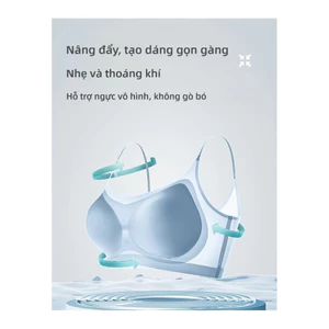 Áo ngực thiết kế một vai dành cho nữ, vải Nylon không dây, siêu mỏng, thoáng khí nhẹ, thấm mồ hôi, phong cách dễ thương.