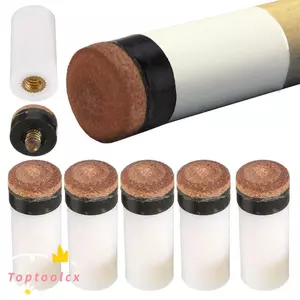 TOPTOOLCX 5 Cái / gói Đầu Cue Bi-a, Đầu thay thế đầu vít 10 / 11 / 12 / 13mm, Phụ kiện Snooker Bể bơi bằng nhựa Cue Stick Ferrules Snooker Cue