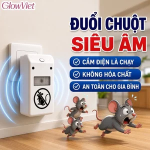 máy đuổi chuột gián muỗi sóng siêu âm đa tần cắm điện không hóa chất dùng nhà bếp phòng ngủ
