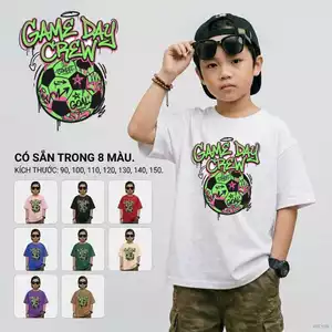 Áo thun bé trai cá tính Không gây kích ứng da học sinh tiểu học Dễ chịu