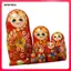 7x Trang trí búp bê làm tổ bằng tay Đồ chơi thủ công truyền thống có thể xếp chồng lên nhau cho
