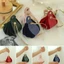 Túi đựng đồ trang sức BEABOUT, Túi đóng gói kẹo dây rút màu trơn, Túi dây rút nhung bằng da Tiệc cưới