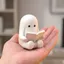 THEGIRL8B Tượng Đọc Sách Ma, Tượng Thủ Công Sưu Tập Đồ Trang Trí Ma Dễ Thương, Quà Tặng Cổ Điển Thể Hiện Nhựa Thu Nhỏ Hình Để Bàn Dễ Thương Trang Trí Nhà Cửa