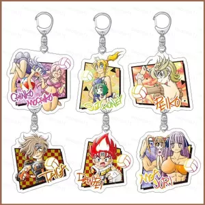 SQ11 Honoo no Toukyuujo: Dodge Danko Acrylic Móc Khóa Anime Mặt Dây Chuyền Bền Cho Ba Lô Túi & Chìa Khóa