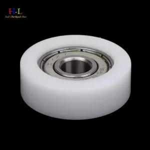 HL 1 Bánh xe dẫn hướng cửa sổ ray 608 phủ nylon đúc ép, kích thước 8*30*10mm LMWU