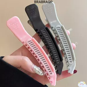 Kẹp Tóc BRAA Volumizing, Răng Chống Trơn Trượt Thiết Kế Liền Mạch Tóc Tập, Lược Hai Hàng Nhựa Cao Thái Nâng Chân Kẹp Tóc Mịn