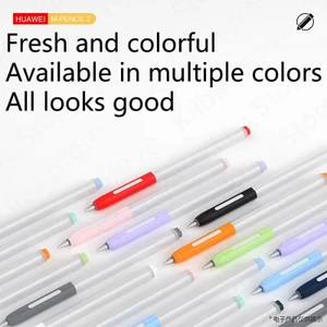Ốp Bút Chì Cho Huawei M Pencil 1 / 2 / 3 / Pro Máy Tính Bảng Stylus Vỏ Bảo Vệ Cho Huawei M-Pencil 3rd 2nd 1st Pro Silicon Mềm Chống Sốc Chống Trơn Trượt Vỏ Bút Cảm Ứng