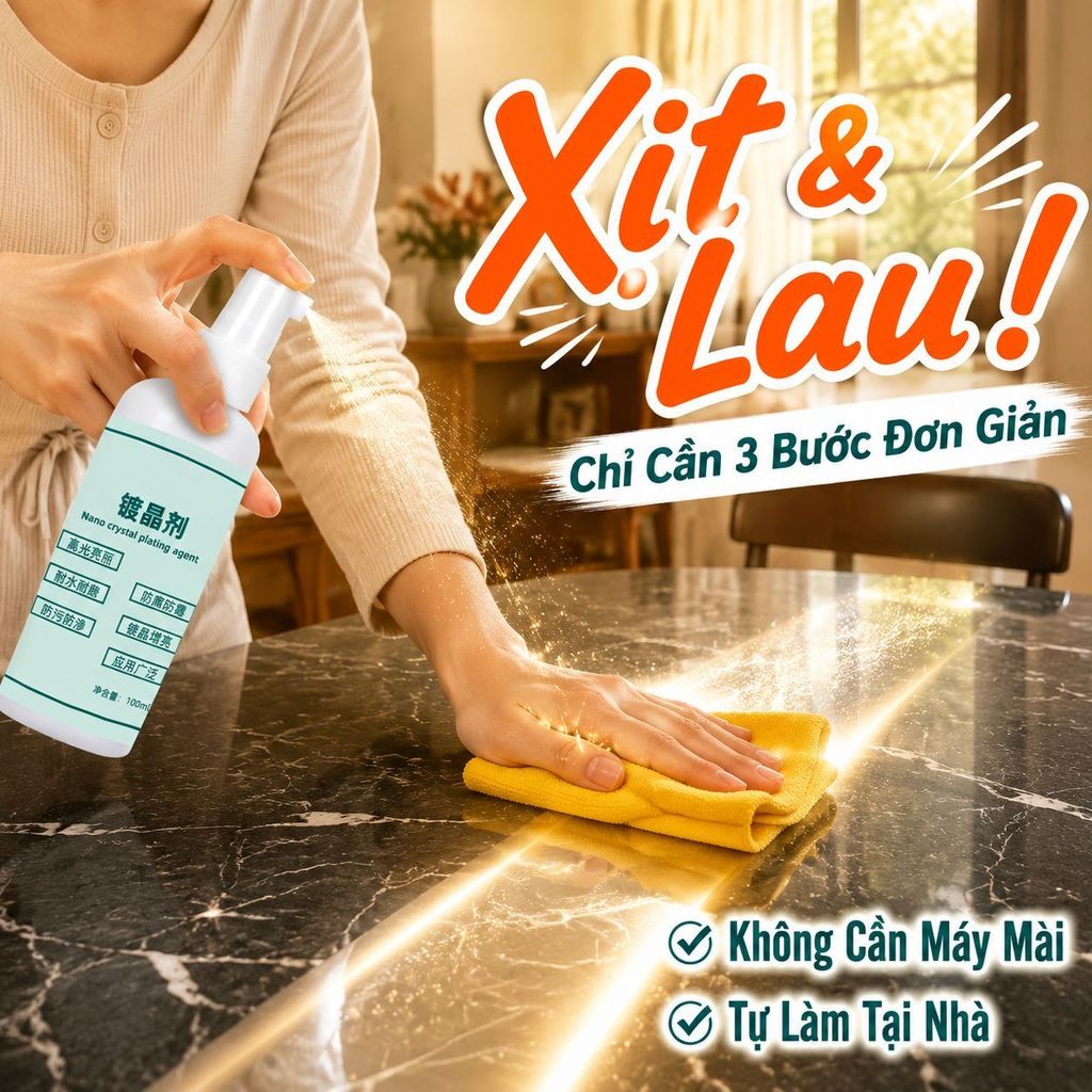 🔥Giá sốc🔥【Đánh bóng phục hồi đá】Chất làm mới đá | Lớp phủ nano bảo vệ | Chất phủ đá chống trầy xước và chống thấm nước