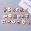 Phụ kiện handmade cho vỏ điện thoại và kẹp tóc, miếng dán nhựa resin DIY bằng keo kem màu trà sữa, bộ sưu tập dễ thương
