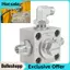Belleshopp Asixxsix Van chuyển hướng 3 chiều 2 bộ Thép hợp kim Máy xúc nhỏ Van tiết lưu Phụ tùng thay thế mini Van thủy lực Nâng cấp máy xúc