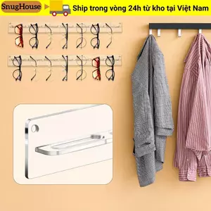 Giá đỡ kính SNUGHOUSE, Hộp đựng kính râm Acrylic trong suốt, Treo tường đơn giản cho gọng kính và kính râm
