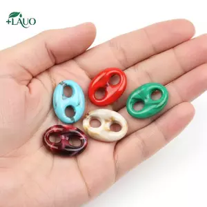 Springevenstar 3 CÁI 30x41mm Vintage Acrylic Hình Học Hạt DIY Nelace Vòng Tay Túi May Phụ Kiện Chất Liệu Springevenstar