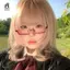 Y2K Anime Nhật Bản Khung Kính Cosplay Vuông Nhỏ Màu Đỏ Nửa Mặt Kính Không Có Ống Kính Kim Loại Thời Trang Kính Mắt Chữ Nhật Mới