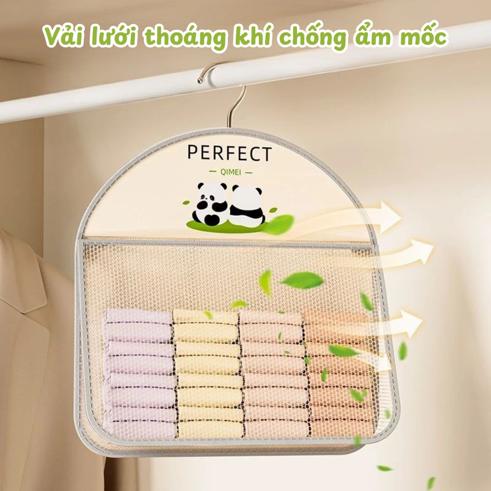 Túi Lưới Đựng Đồ Lót Tất Vớ Treo Tủ Quần Áo HOMIE, Giỏ Lưới Treo Đồ Cá Nhân Đa Năng Gọn Gàng