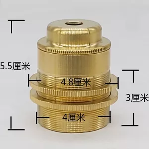 Đèn sàn Đèn bàn Đèn chùm E27 Mạ điện bằng đồng thau Giá đỡ đèn nhôm có vòng đôi Thẻ chụp đèn Giá đỡ đèn DIY Giá đỡ đèn 1LR1