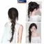 MAKY Dài Xoăn Tóc Giả Tổng Hợp Tự Nhiên Đuôi Ngựa Bện Nữ Vuốt Tóc Kẹp Với Dây Rút Tóc Nối Dài Thời Trang Tóc Giả Tóc Giả Tóc Giả Phụ kiện tạo kiểu VN