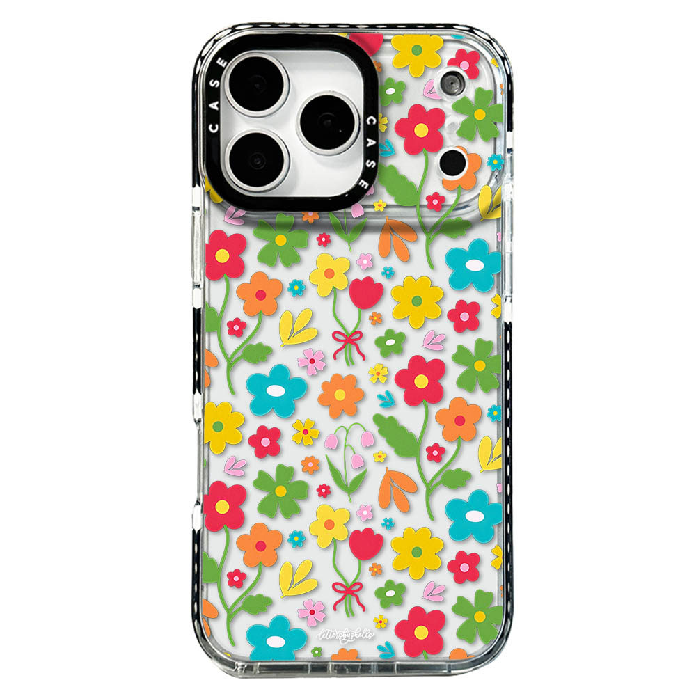 Ốp điện thoại iPhone hoa tươi sáng phù hợp cho iPhone 17 Pro Max, iPhone 16 Plus, 15, 14, 13, 12, 11, tất cả để bảo vệ chống rơi Y1HC