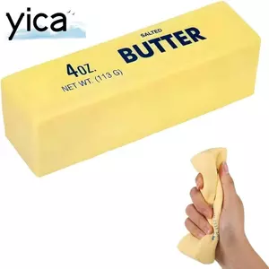 Đồ chơi bóp que bơ YICA, Đồ chơi kẹp thư giãn tay tăng chậm, Giải nén căng thẳng Thanh phô mai Fidget Đồ chơi người lớn