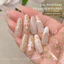 Sticker Dán Móng Tay Họa Tiết Hoa Sơn Dầu Monet Khô Cực Mỏng Phụ Kiện Trang Trí Nail Ẩn Hoa Cúc Trăng Khuyết Cao Cấp