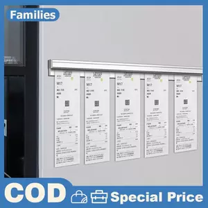 Hợp Kim Nhôm Treo Tường Sted Mang Ra Danh Sách Biên Nhận Kẹp Treo Dây Buộc Đặt Hàng Hóa Đơn Giấy QR Giá Đỡ Nhà Hàng Thực Đơn Kẹp