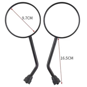 Gương chiếu hậu phẳng HD xe điện Thích hợp cho bắp chân N1 / N1S / M1U1 Little Turtle King 8mm Gương chiếu hậu phản quang 0Q4T
