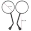 Gương chiếu hậu phẳng HD xe điện Thích hợp cho bắp chân N1 / N1S / M1U1 Little Turtle King 8mm Gương chiếu hậu phản quang 0Q4T