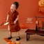 Cô Gái Đỏ Khóa Sườn Xám Chụp Ảnh Quần Áo Mỏng Phong Cách Nghệ Thuật Mới Phong Cách Trung Hoa Cô Gái Nhỏ Cổ Phong Cách Cộng Hòa Đầm