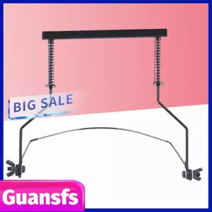 Guansfs Giá đỡ cổ Harmonica Tay kim loại có thể điều chỉnh với ống bảo vệ chống trầy xước cho 10 lỗ