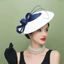 NICOLOO Rộng Vành Fascinator, Mũ Kentucky Thanh Lịch Phong Cách Băng Đô, Chống Nắng Xu Hướng Thoáng Khí Lưới Fascinator Nữ