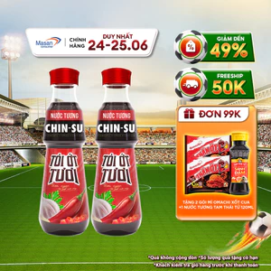 Nước tương CHIN-SU Tỏi ớt chai x 500ml