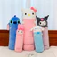 PS1 Sanrio Hello Kitty Kuromi My Melody Plushie Dòng Hình Trụ Sang Trọng Búp Bê Mèo Dài Thân Gối SP1