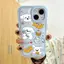 Ốp lưng chó trắng phô mai phù hợp với iPhone17promax 16/15/14/13/12