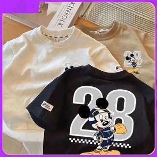COD✅Áo phông cho bé trai và bé gái in hình Chuột Mickey tuyệt vời, được làm từ chất liệu cotton mềm mại, thoải mái