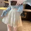 Váy ngọt ngào dành cho nữ Mùa hè Phong cách mới Siêu cổ tích Streamer Gạc lưng cao mỏng hơn Nhìn màu trơn Váy ngắn xếp li mượt mà phù hợp