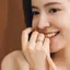 Nhẫn bạc thiết yếu hình tam giác Leroy FANCIME được tạo ra Aquamarine