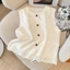 Áo Vest Ren PYCOU, Áo Vest Nữ Màu Trơn Cổ Tròn, Họa Tiết Jacquard Đa Năng Không Tay Áo Liền Quần Áo Cardigan Xuân Thu